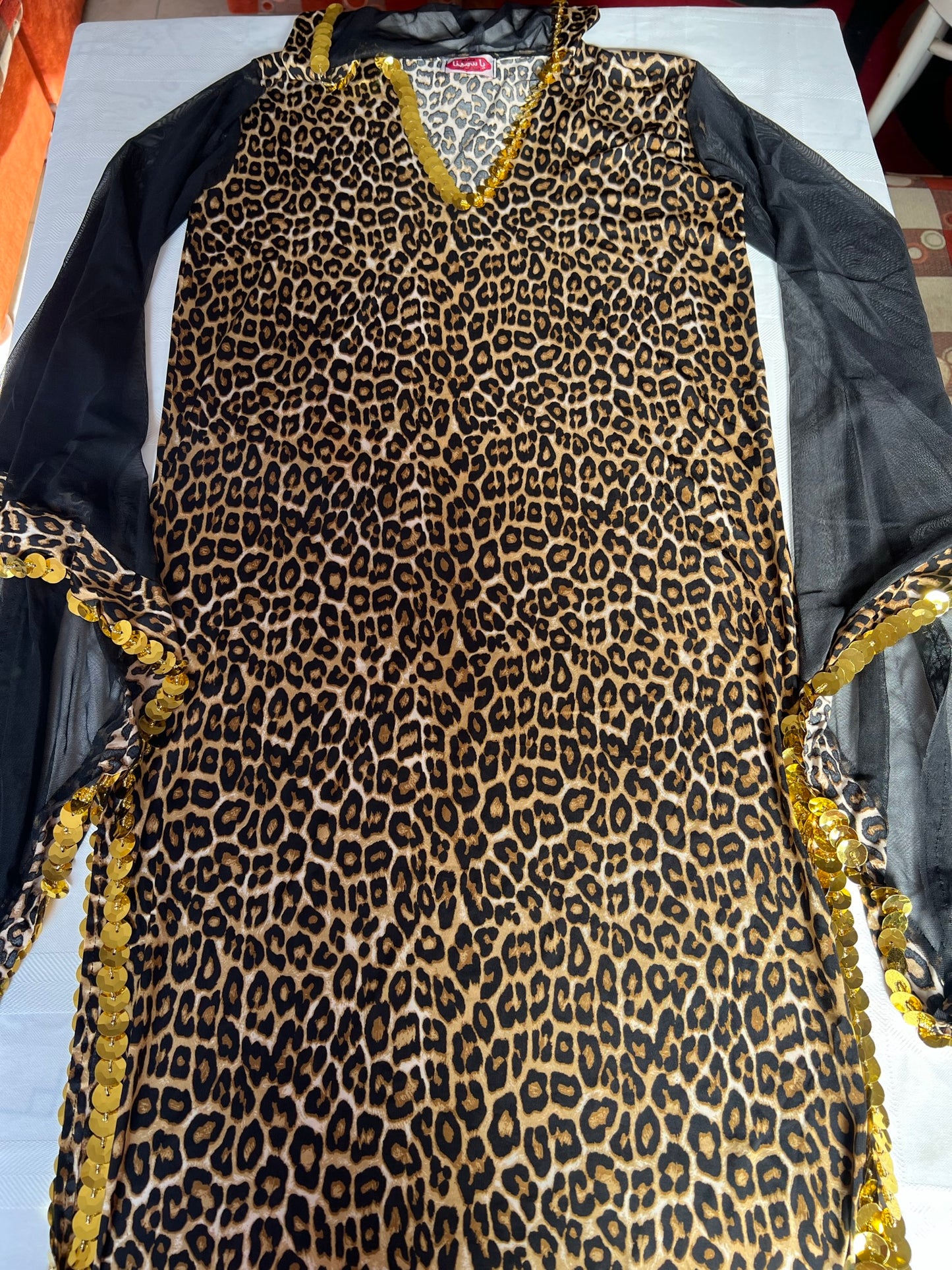 Egyptian Belly Dance Dress Saidi Costume,Baladi Galabeya, Leopard Abaya, Kaftan