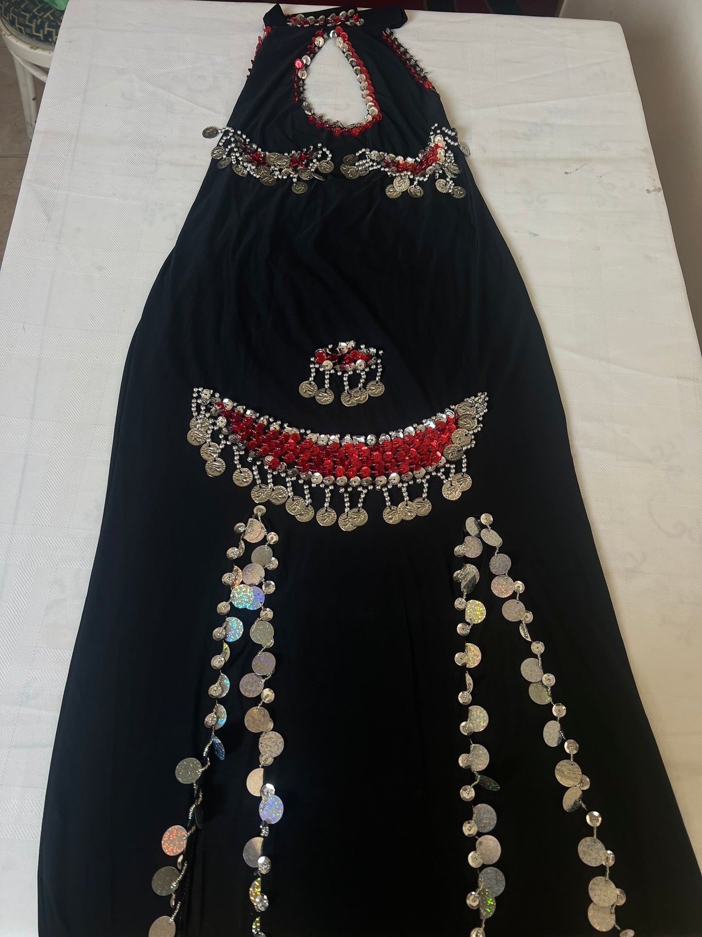 Belly Dance Dress, Costume, Saidi Galabia, Egyptian Oriental Sexy Abaya, Fallahi outfit, بدلة رقص شرقى