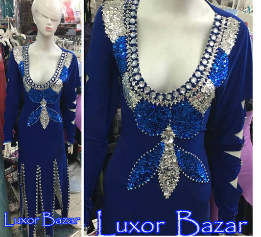 Belly Dance Dress Dancing Costume Saidi Galabia Egyptian Oriental Sexy Abaya Fallahi dance Galabia