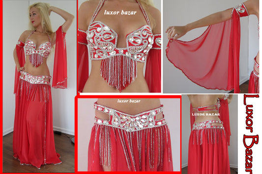 Professional Belly Dance Costume From Egypt BELLYDANCE Custom-made Any Colour New